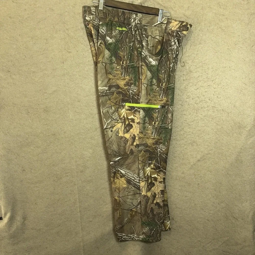 Under Armour Scent Control Realtree Hunting Pants Mens 2XL Camo‎ Fleece Lined